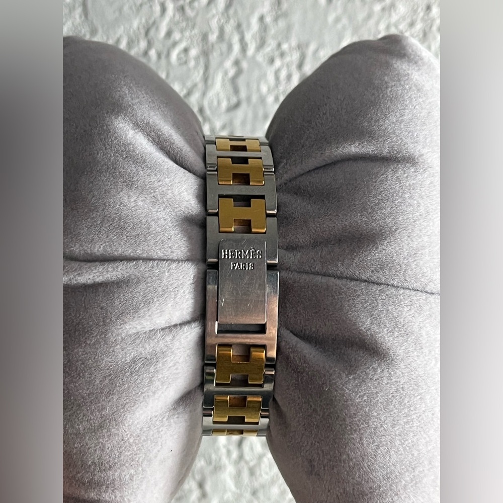 HERMÈS RALLYE 18K Yellow Gold-Plated ladies watch - Picture 9 of 17